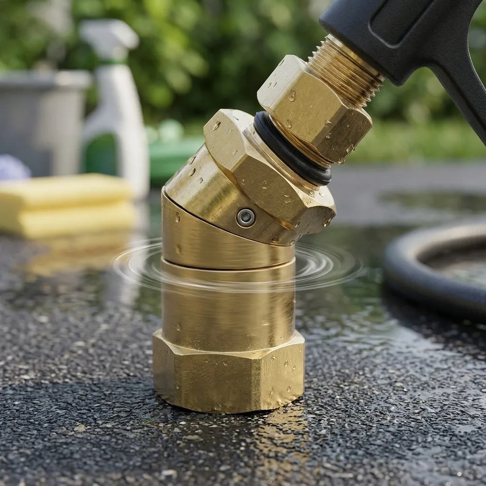 For M14 Threaded Swivel Coupler for High-Pressure Car Wash Accessories Enabling Easy Hose Management and Reduced Wear During Use