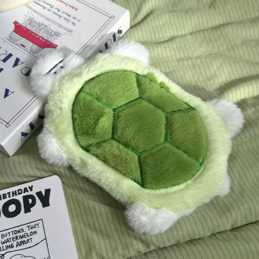 Large Capacity Little Turtle Pencil Case Portable Plush Cartoon Cosmetic Bag Comfortable To Touch Multifunctional
