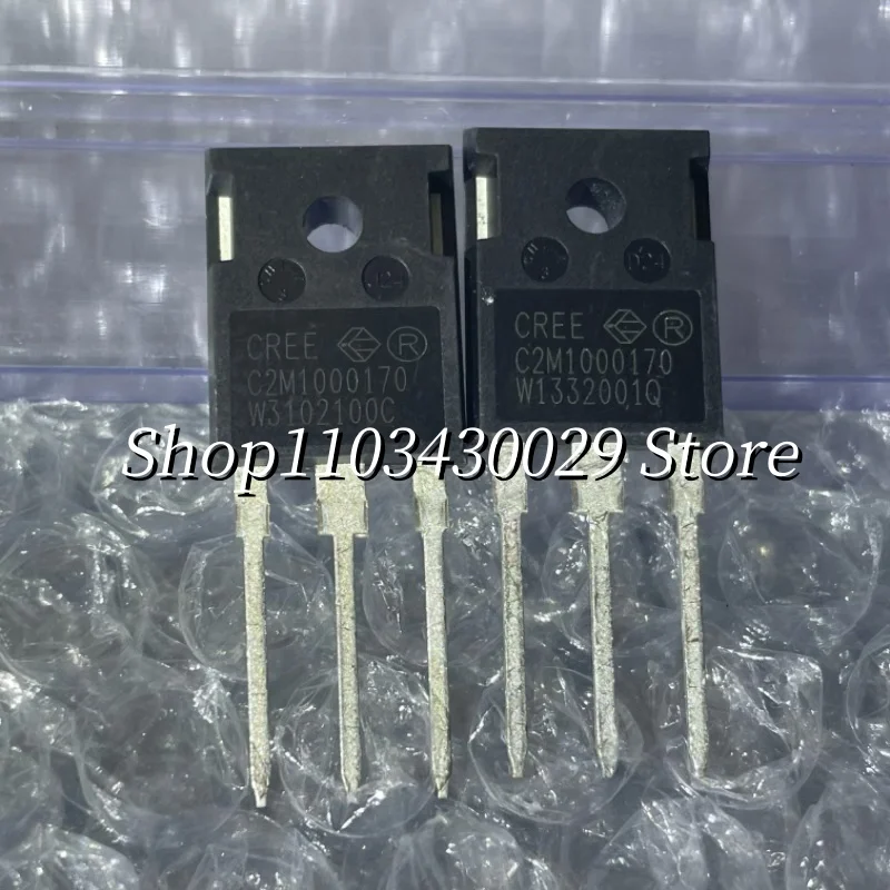 2Pcs New Original C2M1000170D C2M1000170 TO-247 5.0A 1700V Silicon Carbide Power MOSFET