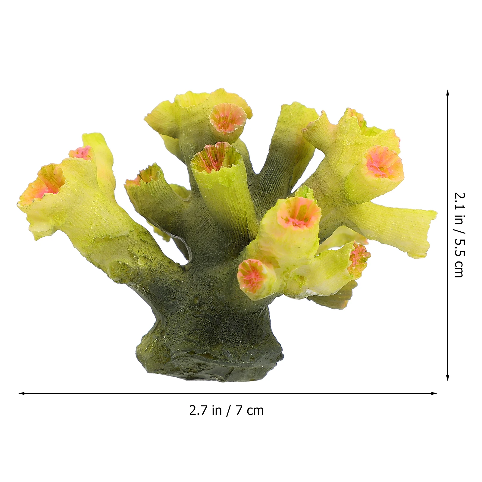 

Aquarium Coral Decoration Resin Craft Fake Coral for Fish Tank Ornament Visual Appeal Stress Relief Fun Habitat Design