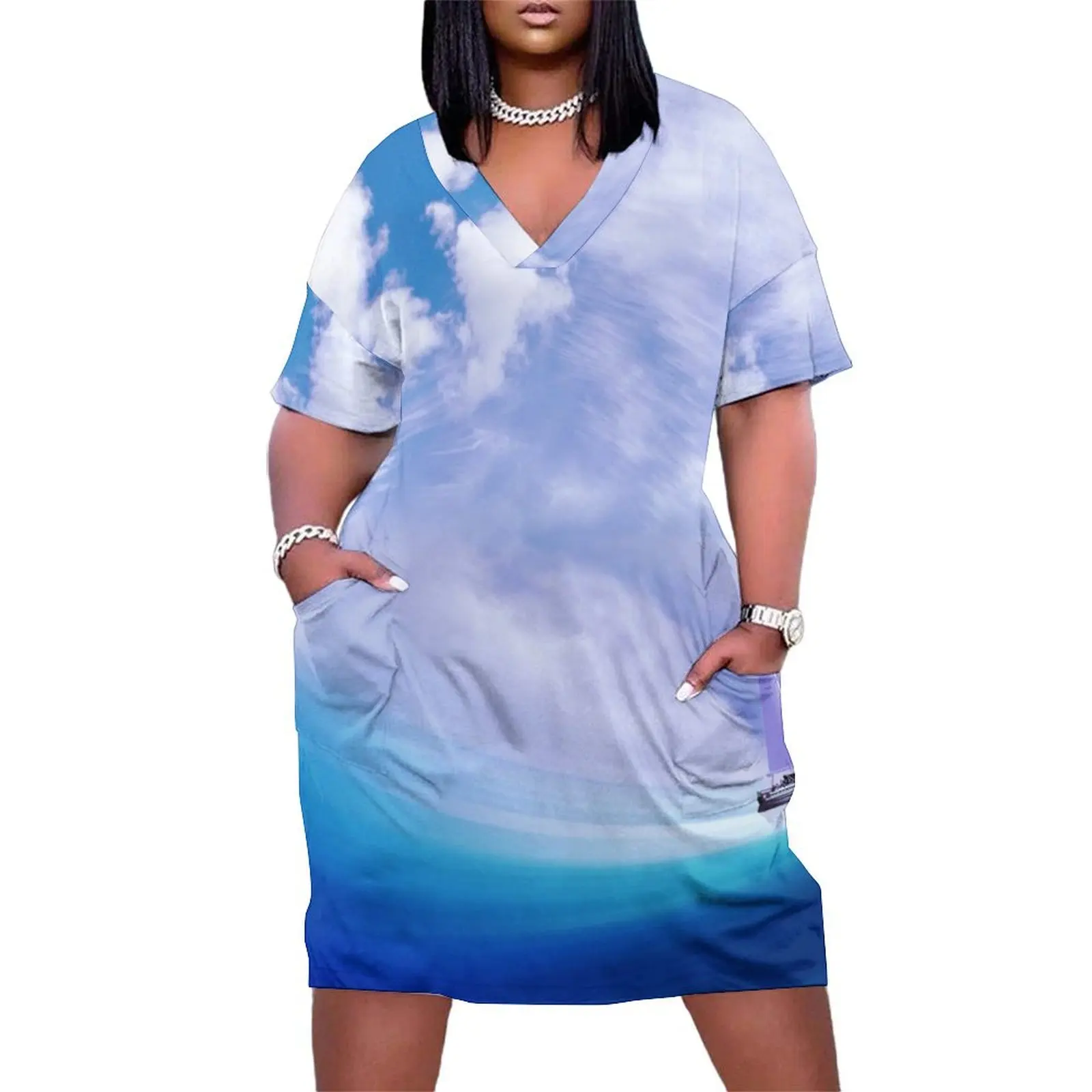 

Ship at Sea Loose Pocket Dress clothes for women dress for women summer prom clothes Elegant gowns