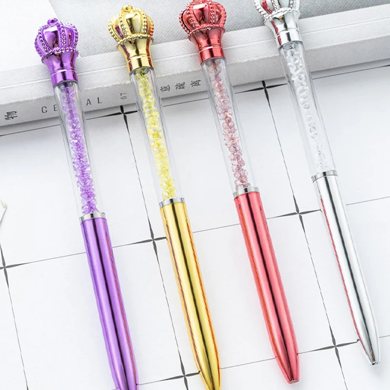 만화 귀여운 왕관 볼펜, 부드러운 쓰기 중립 펜, 창의적인 패션 볼펜, 사무실 학교 용품