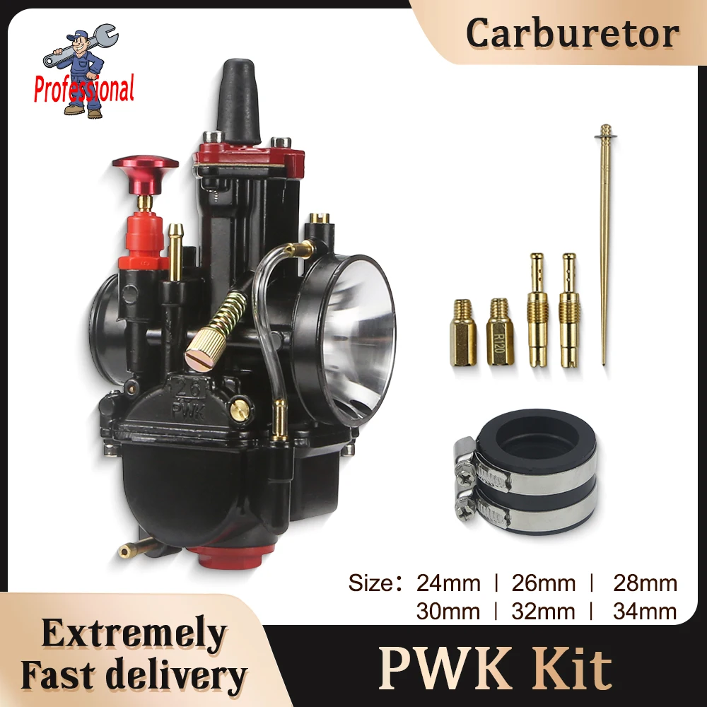 

For Mikuni Dirt Bike Motocross Racing Carb Modified PWK 24 26 28 30 32 34mm Carburetor With Power Jet