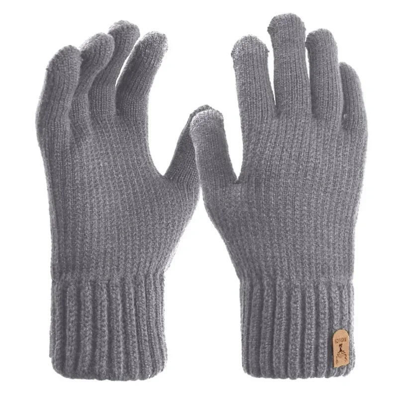 Men\'s Warm Gloves Winter Plush Thick Insulation Gloves For Men Women Screen Anti Slip Wind Cold Resistant Mittens Warm Gifts