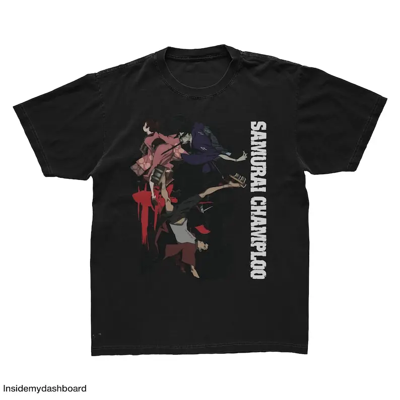 

Samurai Champloo Logo T-Shirt, Samurai Anime, Nujabes, Cowboy Bebop, Samurai Champloo Shirt