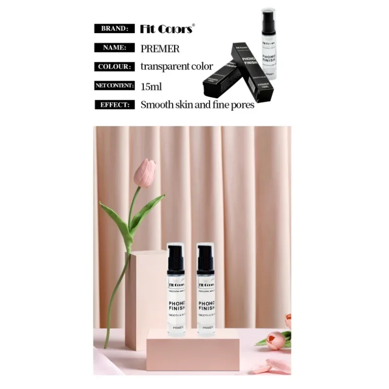 15ml Makeup Primer Face Moisturizer - Pore Minimizing Oil-Control Foundation Base for Long-Lasting Wear Invisible Cosmetic Prim
