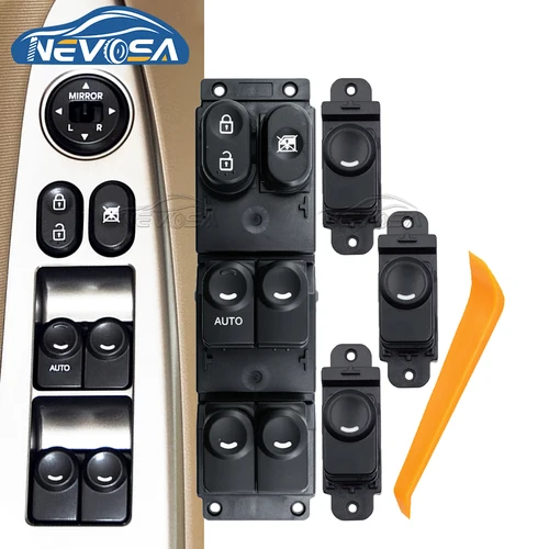 NEVOSA 93570-1R211 93580-1R200 interruptor de Control de ventana delantera izquierda botón de pasajero para Hyundai Accent 2015 2016 2017 93570-1R210