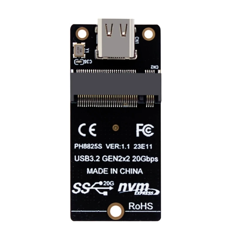 M.2 NVME TypeC 20Gbps Adaptador de caja de disco duro ASM2364 Control HighPerform