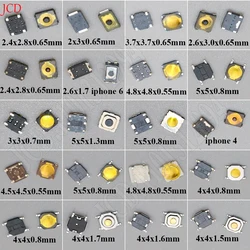 20Pcs/Lot Micro Tactile Push Button Touch Tact Waterproof Switch Kit 4x4/5x5/4.5x4.5 SMT Touch Switch 4 Pin LCD Monitor Repair
