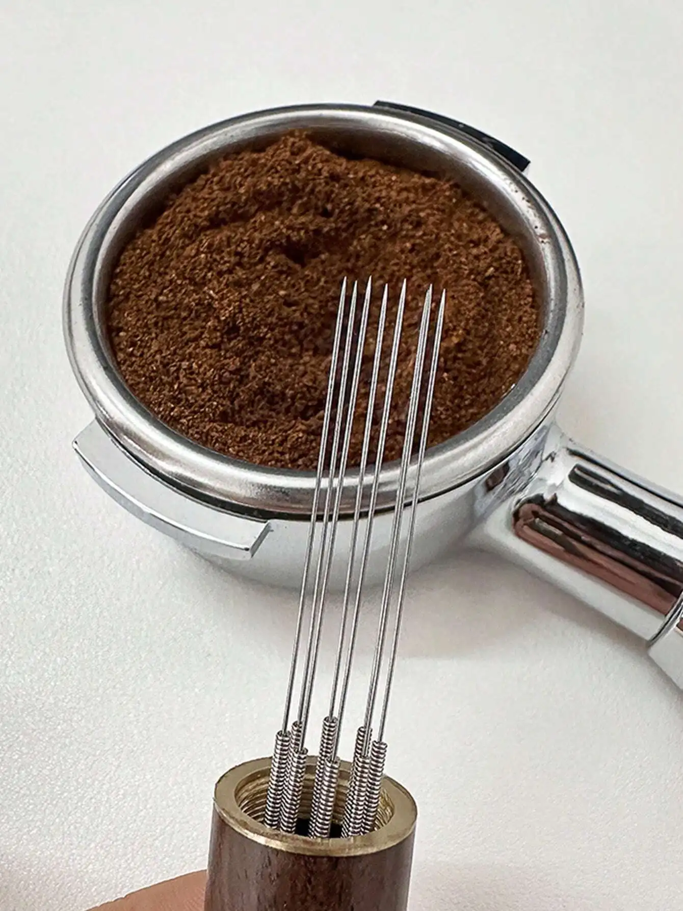 1pc Italian Coffee Stirrer, Stainless Steel Distribution Pin, Coffee Powder Crushing Tool