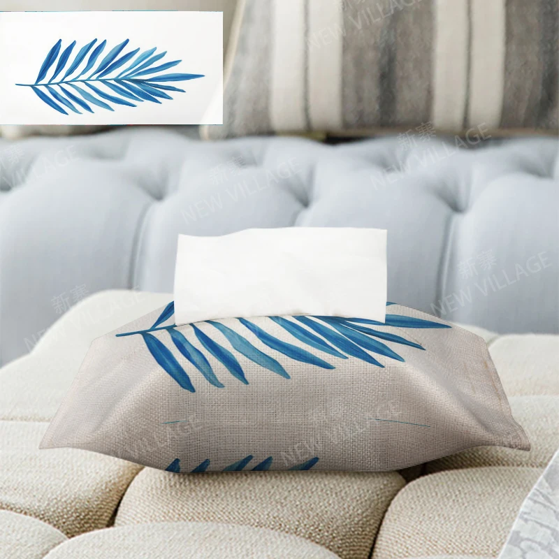 Home decor boho fabric tissue box car tissue holder tissue cover box Textiles cloth storage tissue bag nordic wipes dispenser