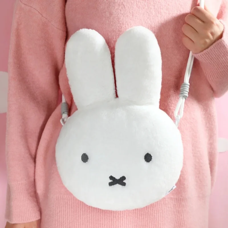 Miffy Plush Crossbody Bag Cute Cartoon Bunny Shoulder Bag Kawaii Handbag Practical Anime Gift Christmas Birthday Present