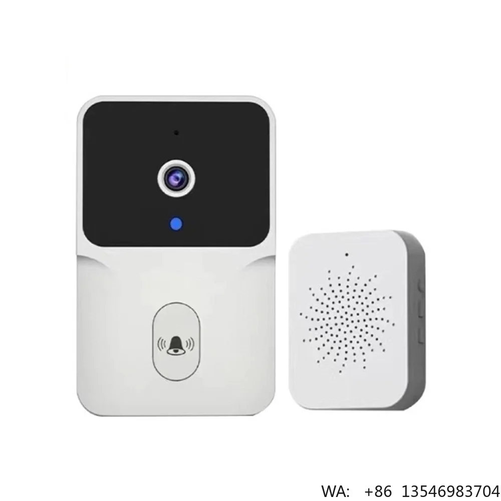 Smart Wireless Doorbell with HD Camera and Real-time Alerts Waterproof Video Doorbell with Night Vision 2.4g Wifi Doorbell Safe