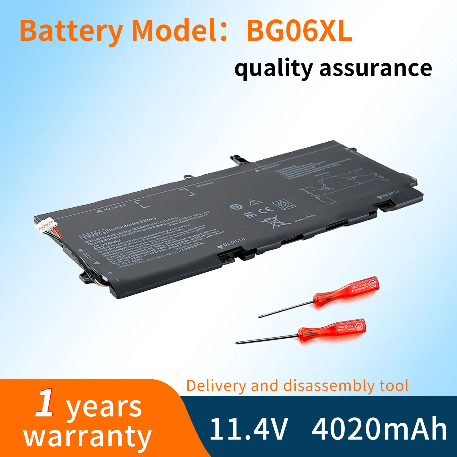 BVBH BG06XL Battery for HP EliteBook 1040 G3 (P4P90PT) BG06XL HSTNN-Q99C HSTNN-IB6Z 804175-1B1 804175-1C1 804175-181 45WH