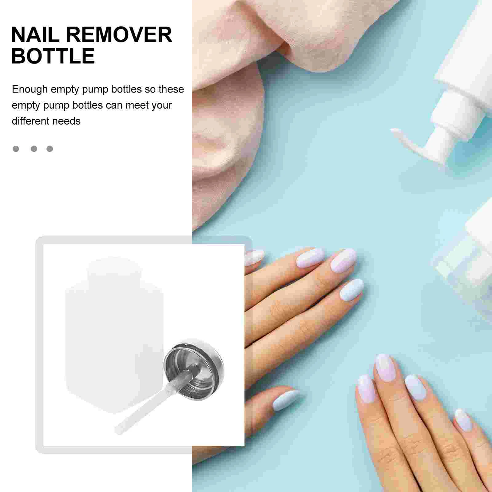 Nail Gel Polish Squeeze Bottle Liquid Storage Containers Remover Filling Empty Dispenser Skincare White Dispensers Pump Travel