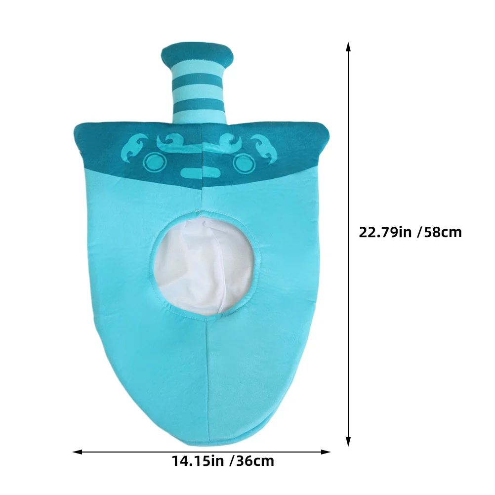 หมวกทรงดาบโบราณ 1 ชิ้น ลายการ์ตูน เนื้อผ้านุ่ม ระบายอากาศได้ดี อุปกรณ์เสริมสำหรับคอสเพลย์ งานปาร์ตี้ ถ่ายรูป วิกิ้งยุคกลาง