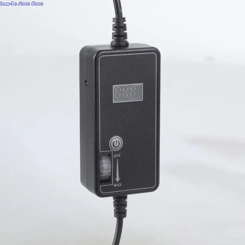 D0UA 12V 50 السرعة وحدة تحكم عرض درجة الحرارة القابلة للتعديل لمنفاخ مروحة التبريد