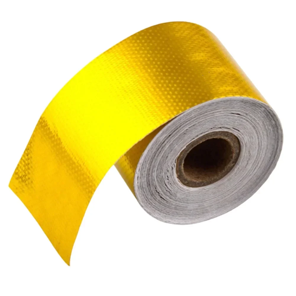 

Automotive Maintenance 10m*5cm Aluminum Foil Tape Car Exhaust Thermal Insulation Fiber Tape Car Heat Protection