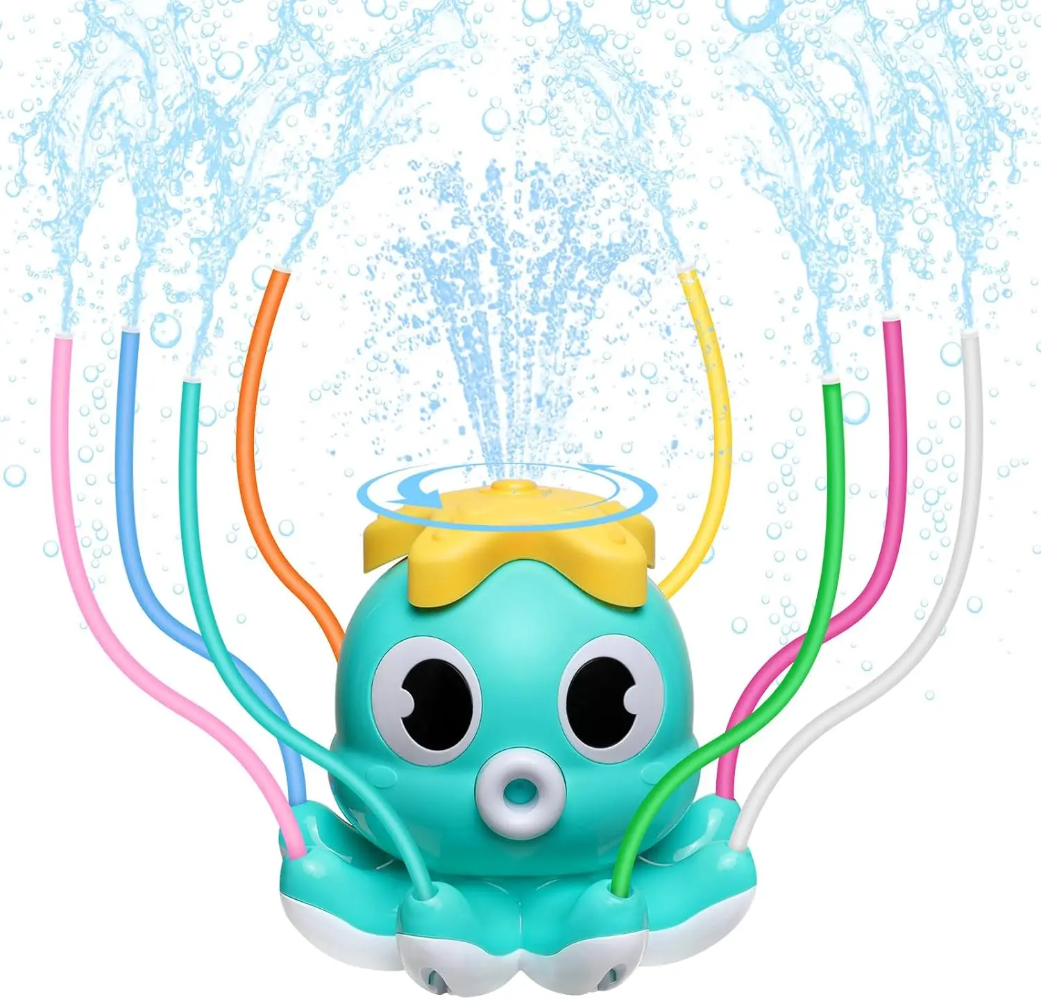 Polvo sprinkler spray de água brinquedo ao ar livre quintal jardim brinquedos de água verão quintal dos desenhos animados respingo sprinkler brinquedo de banho do bebê para crianças
