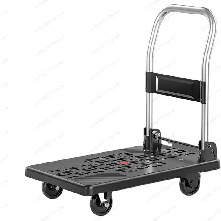 Portable Folding Utility Cart, Quick Setup for Grocery/Parcel Transport, Compact Storage