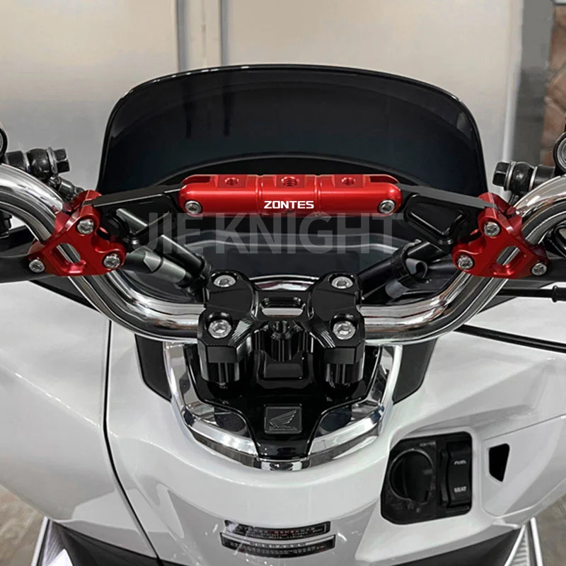 ل ZONTES 368G G1 125 ZT125 ZT310 ZT310R/T/V دراجة نارية الملحقات شريط التوازن المقود العارضة عتلات حامل هاتف