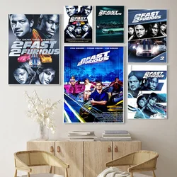 2 Fast 2 Furious Action Film Poster Movie Art Print Wall Stickers Video Room Cinema Canvas Painting Decor