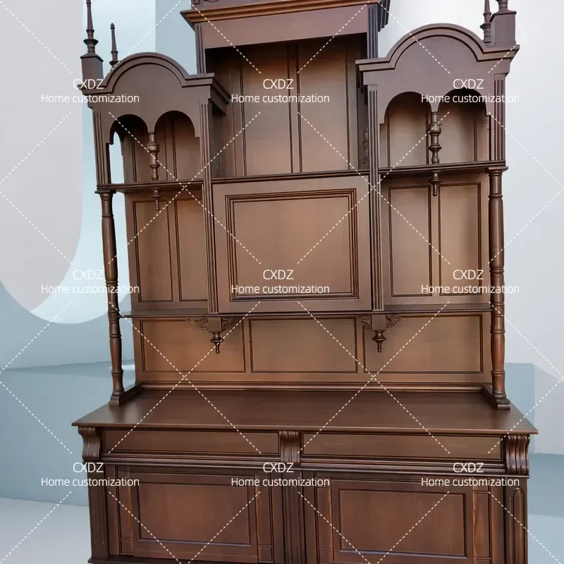Retro Vintage Studio Props Old Bookcase Cabinet Buddhist Platform Customizable Picture Support Photography Background