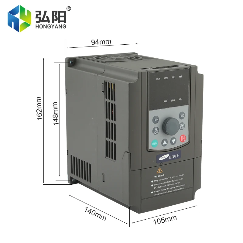 Rituo 3.0kw Inverter/VFD 220V 380v AC Frequency Conversion Drive 1P Input 3P Output 0-1000Hz CNC Spindle Motor Speed Control