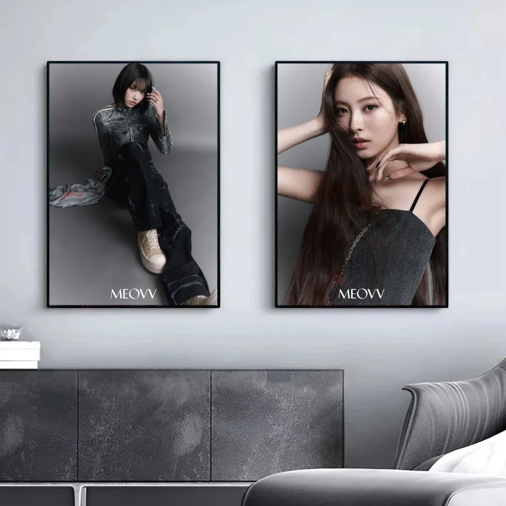 MEOVV 1st EP ألبوم قطرة المفهوم العلوي صور ملصق غرفة نوم السرير ذاتية اللصق طلاء جدران عنبر ديكور الهدايا #4