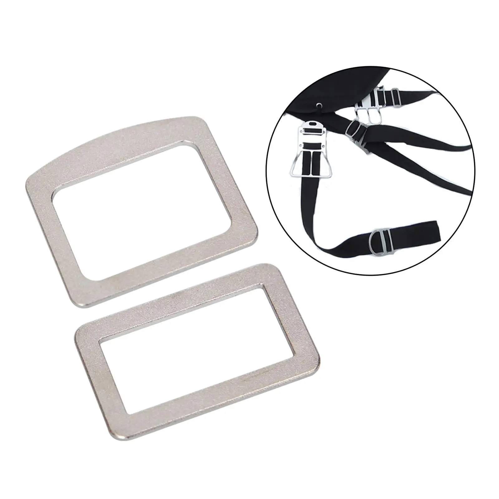 Diving Weight Belt Keepers Stainless Steel Webbing Harness Belt Retainers