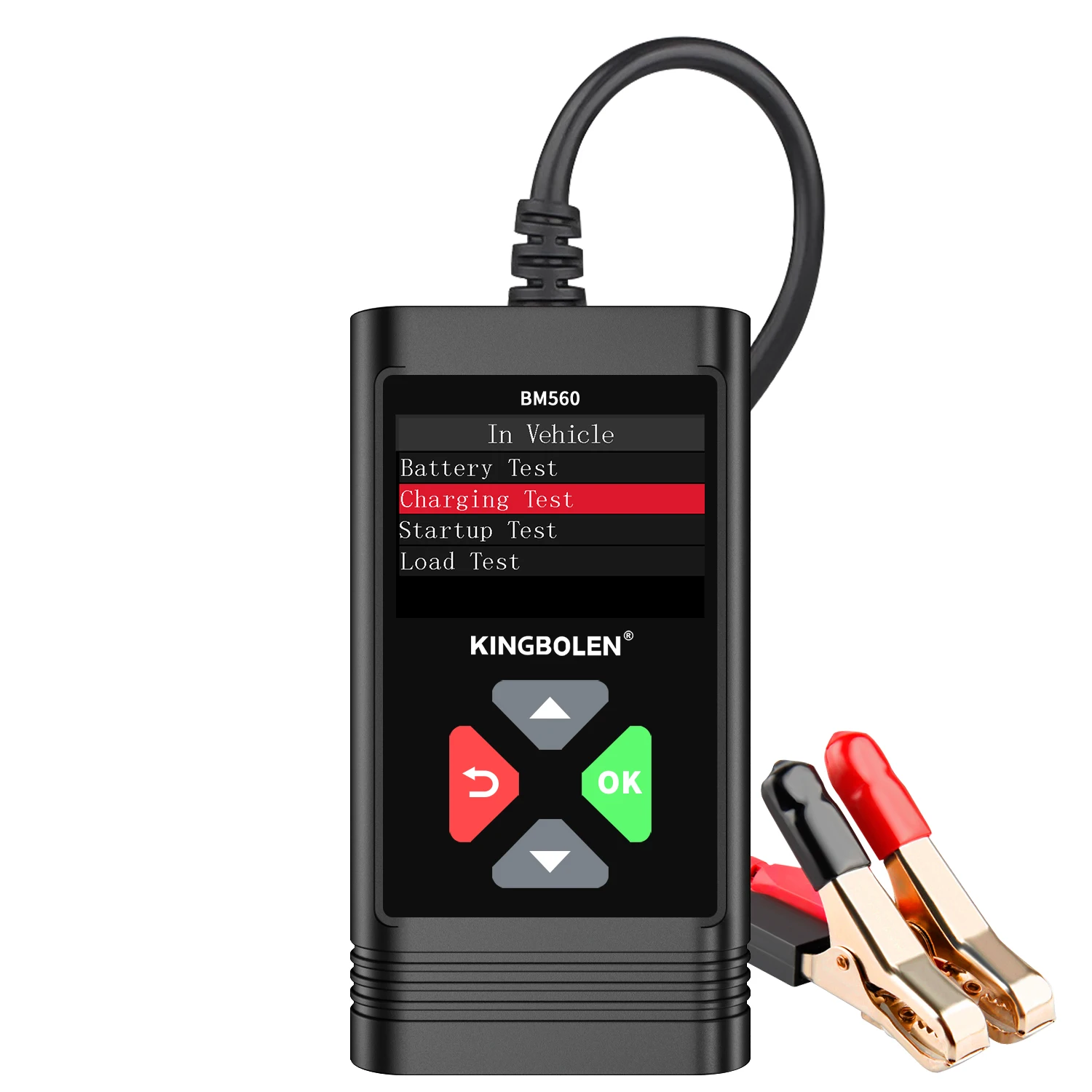 

Kingbolen BM560 6V 12V Car Battery Tester 100-2000CCA Bi-directional Control Auto Cranking And Charging Battery Analyzer