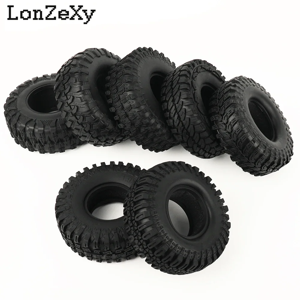 1/4p 1.9 Inch 110-125mm Rubber Tire For 1/10 RC Rock Crawler D90 D110 AXIAL SCX10 II III CAPRA TRX4 TRX6 RGT Gen8 1.9\