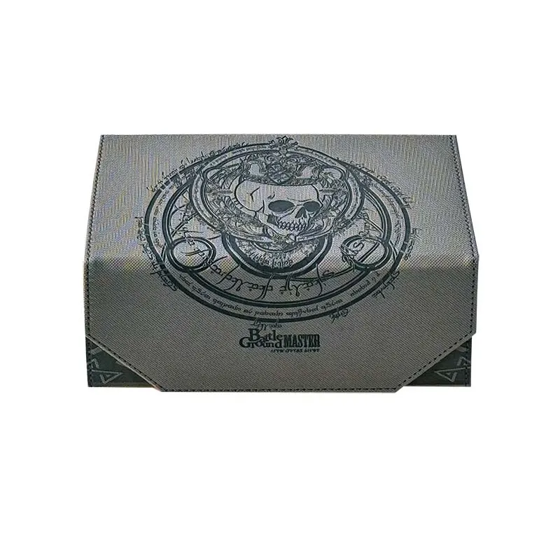 

100+Card Storage Box for Trading Cards PU Leather Commander Card Deck Case Magnetic Closure Card Holder Fits for Magic Game Card