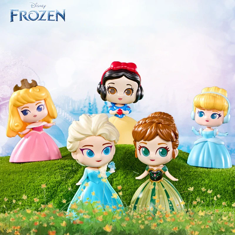 Juguete original de princesas de Disney, muñeca bailarina Elsa, Anna, Blancanieves, Cenicienta, Aurora, juguete para niños, regalo de cumpleaños para niñas