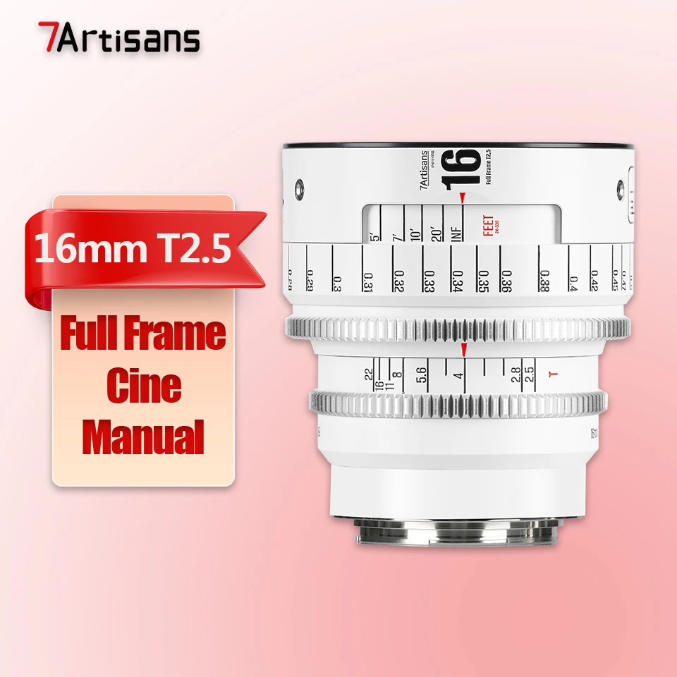 7artisans INFINTE Full Frame 24mm 35mm 50mm 85mm 105mm T2.1 16mm T2.5 135mm T2.4 Cine Camera Lens voor Fotografie EF PL-mount