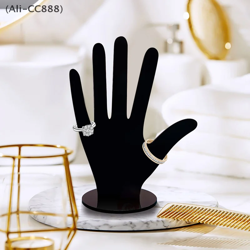 ómCC88 SigurArtificial Hand Mold Creative Plastic Jewelry Displays Desktop Showing Shelf