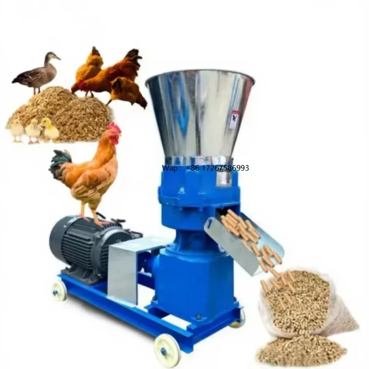 Automatic Feed Pellet Mill for Chicken, Duck, Pig, Rabbit, Cattle, and Sheep Farming (dry and Wet Applications)