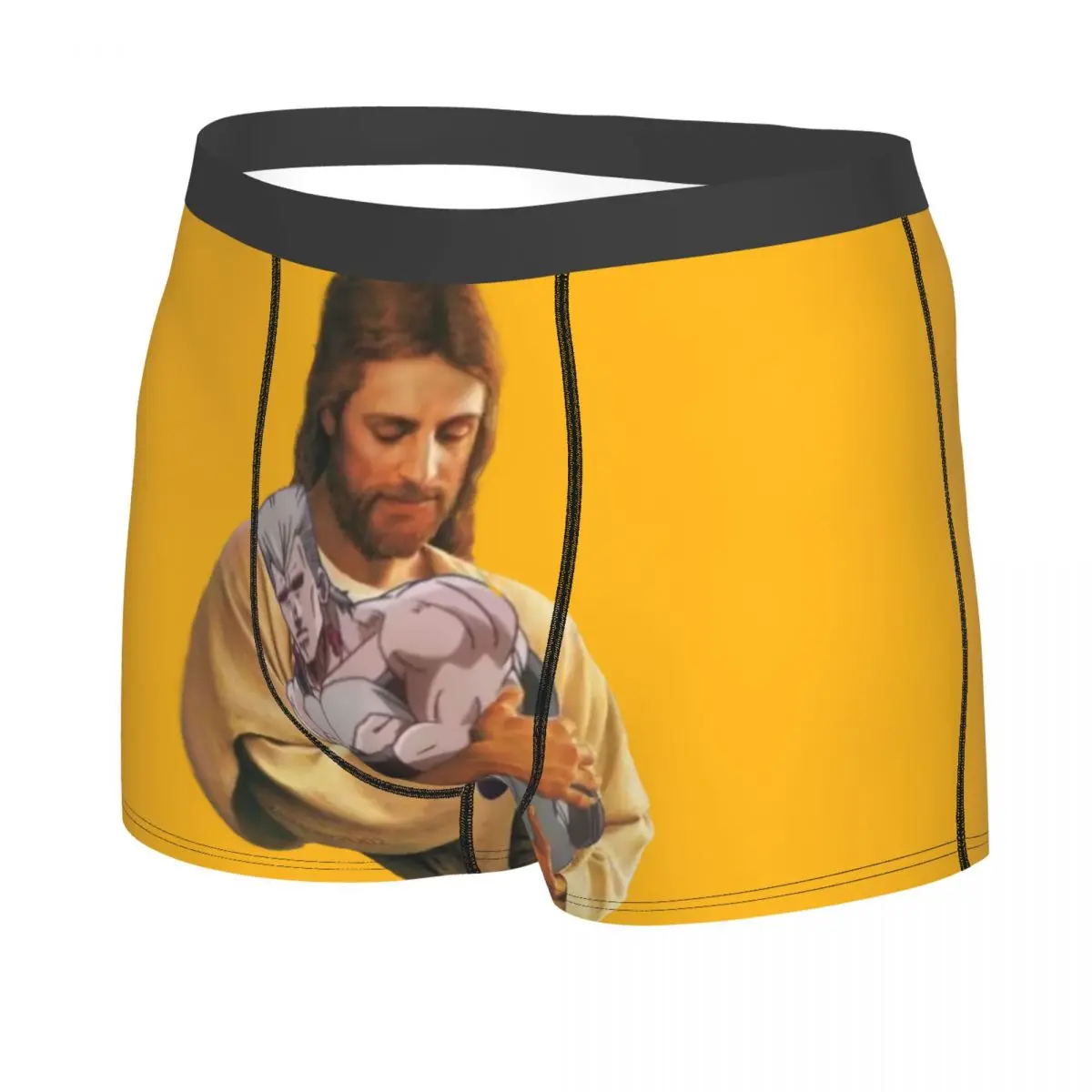 Custom Polnareff And His Stand Underwear Jojos Bizarre Adventure Jesus Boxer Briefs Breathbale Shorts Panties Male Underpants