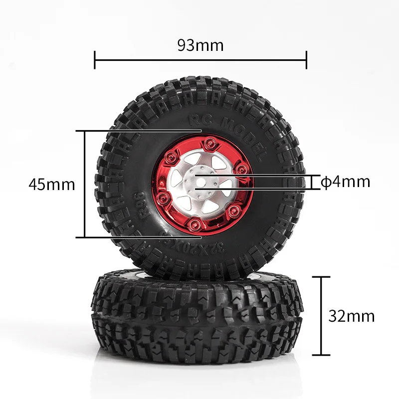 1/12 RC car  Wltoys 12428 FY-03 2 pcs 96mm Speed Car Tire Wheel Wheels Auto Upgrade Parts