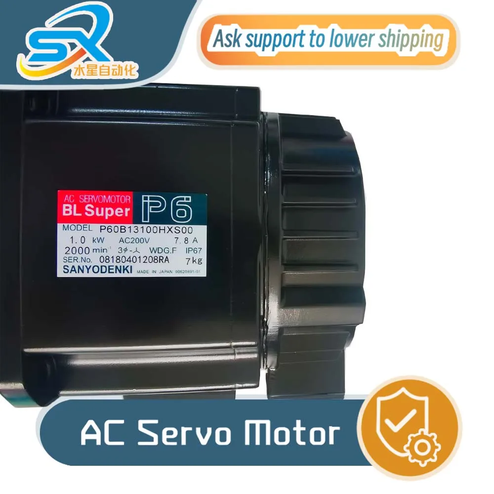 

SANYO P60B13100HXS00 Servo Motor 1000W Used in Good Condition Ready to Run