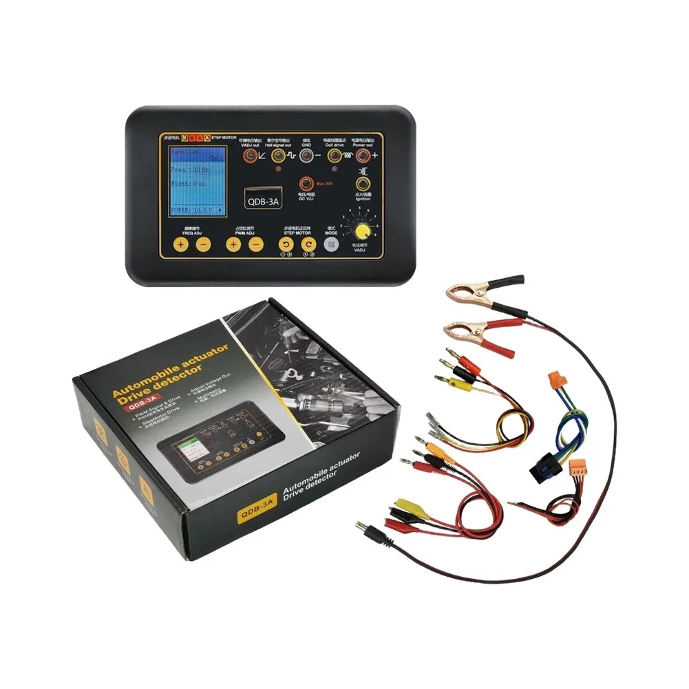 Automotive QDB 3A Ignition Coil Tester with Adjustable Frequency Duty Cycle and Width for Fuel Injector Diagnosis
