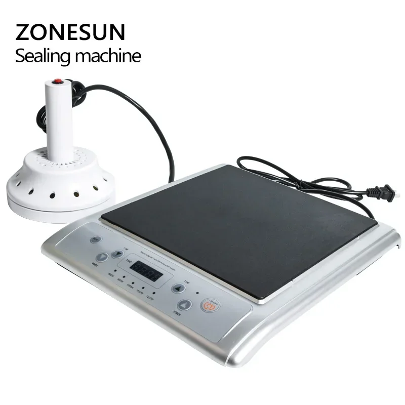 Zonesun GLF-500L microcomputador portátil indução eletromagnética tampa de folha de alumínio máquina seladora de indução contínua