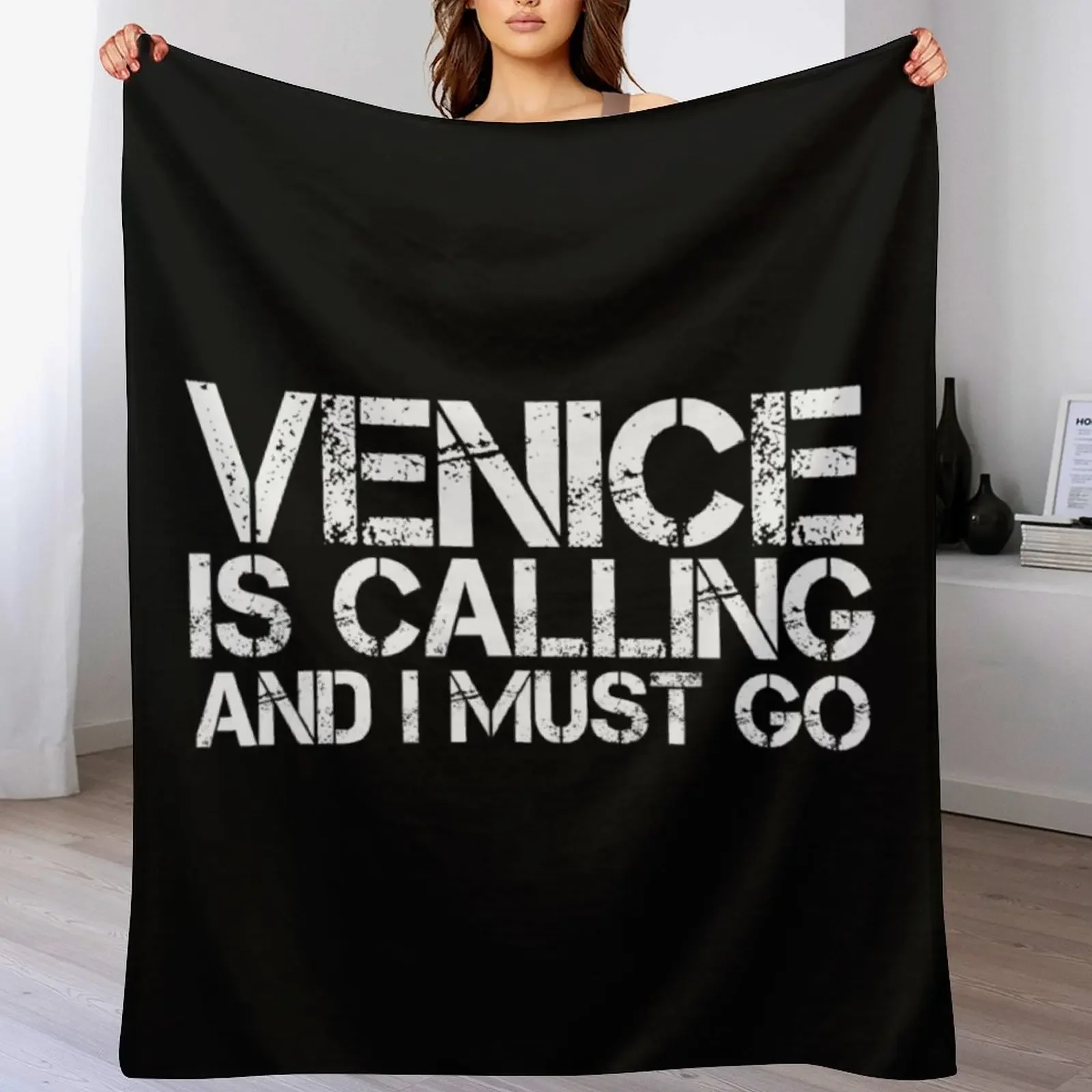 

VENICE FL FLORIDA Funny City Trip Home Roots USA Gift Throw Blanket Giant Sofa Soft Plush Plaid Flannels for winter Blankets