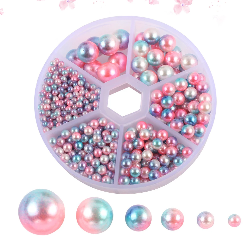 

1 Box Pearl Fashion Embellishment Durable Resin Flat Back for Hairband DIY Accessories Glue on Craft Decoration