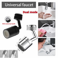 stainless steel 720°Rotation Faucet extender Universal Splash-proof Saving Faucet Sprayer Head Bathroom kitchen Extender Adapter