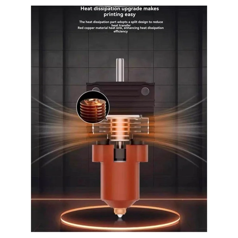 ABFM-For Creality K1 Hotend Kit عالية السرعة كتلة التدفئة الطارد نهاية ساخنة لاستبدال K1 MAX K1C