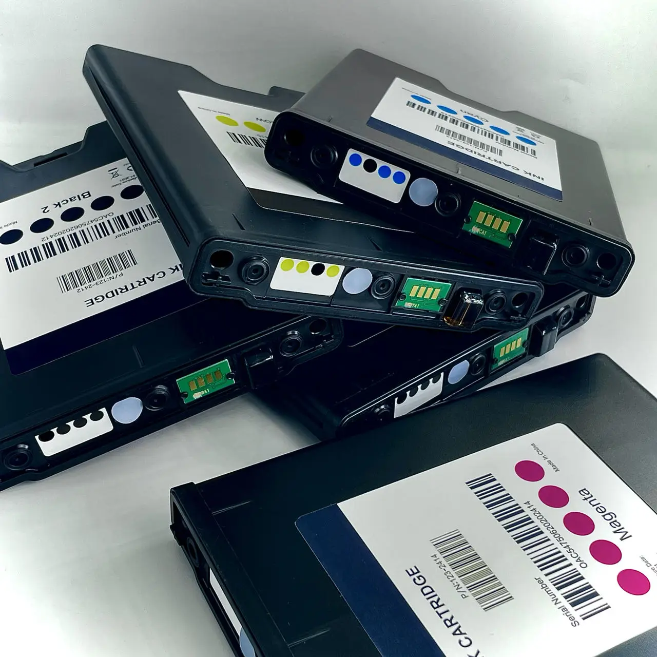 

Suitable for VP700 VIP color label inkjet printer 2 de K1, 2 de K2, 1 uds de Cyan, 2 Magenta, 5 Amarillo