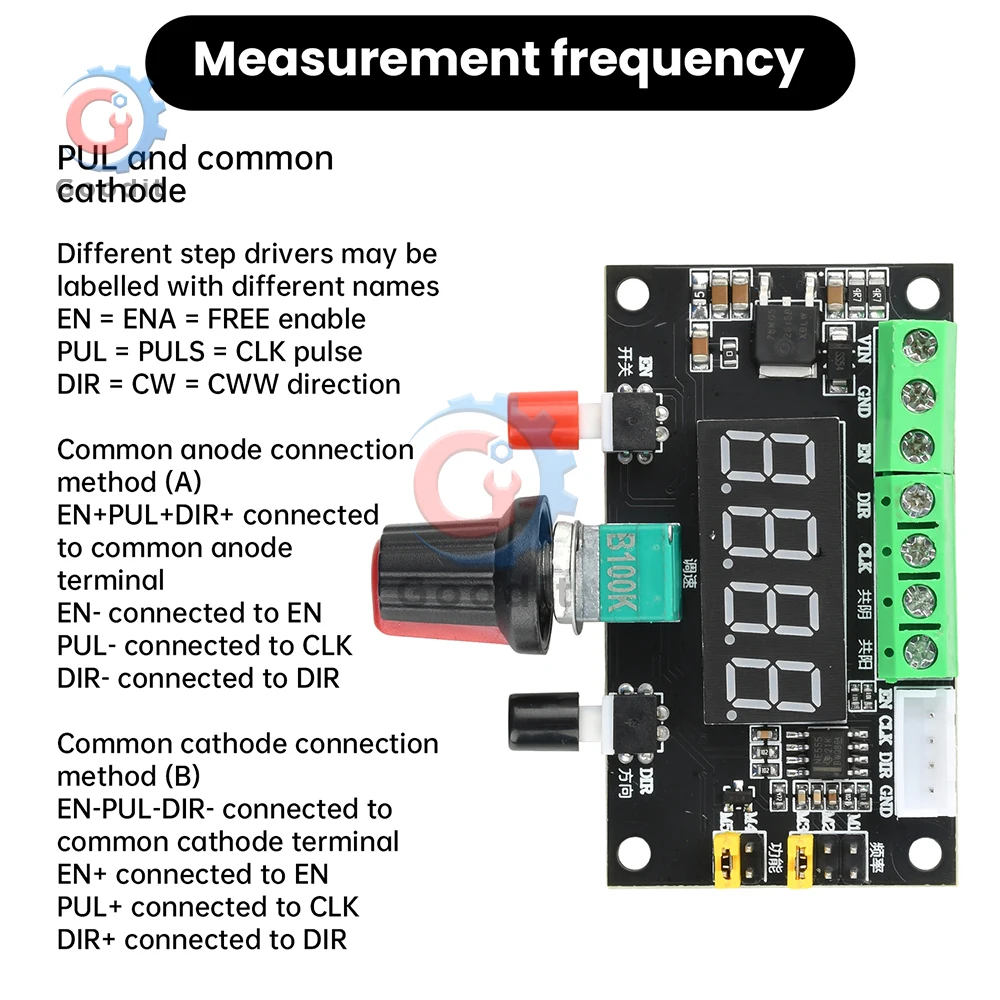 

12V/24V Stepper Motor Controller PWM Pulse Signal Generator Module Forward/Reverse/Speed Control for CNC 3D Printer Automation