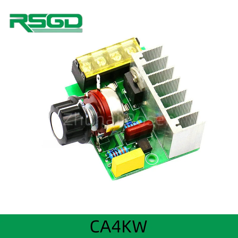 CA4KW 4000w  220V Electronic Voltage Regulator AC SCR Motor Speed Controller Module Voltage Regulator Dimmers Dimming Speed