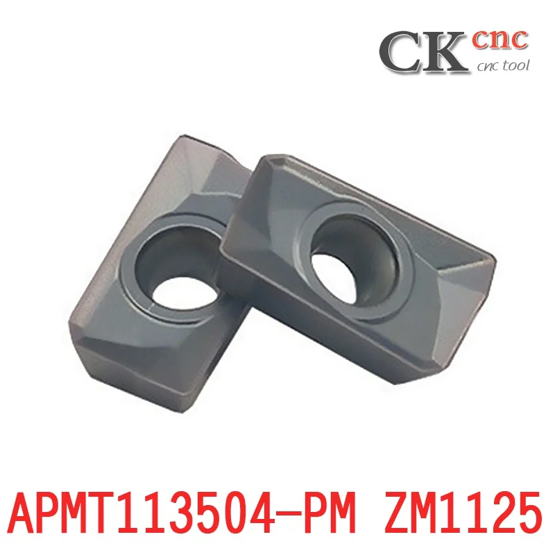 CK-CNC 10PCS APMT113504-PM ZM1125 milling tool Carbide Inserts CNC Milling Insert For 300R R0.4 Arc tip